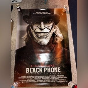 Official the black phone movie poster size 27x40 inches (from a movie theater)